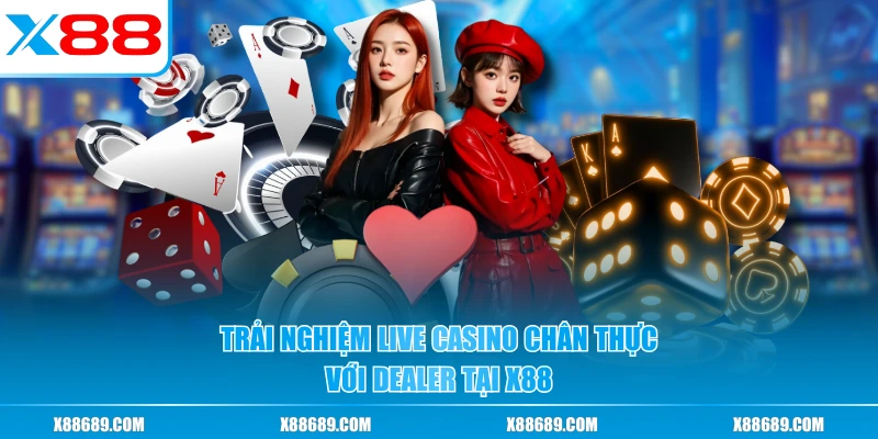 Trải nghiệm live casino chân thực với dealer tại X88
